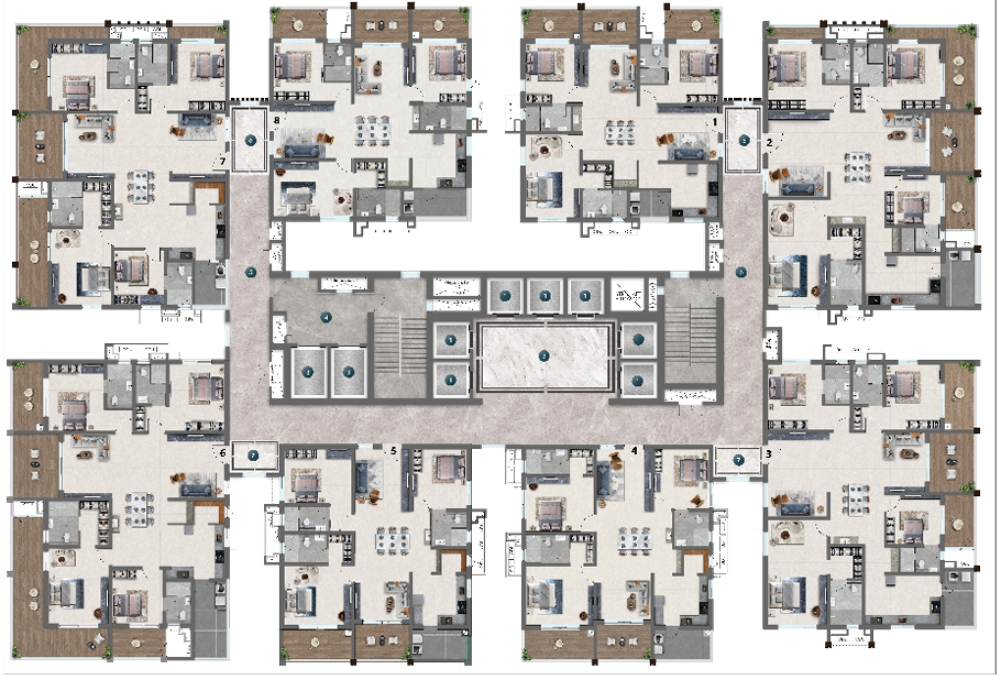 4BHK Floor Plan A